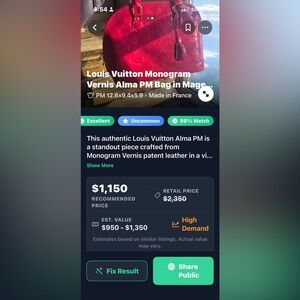 Louis Vuitton Vibrant Pink Cosmetic Bag